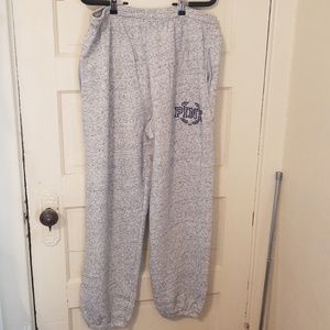 Pink Victoria's Secret Sweat Pants-Size L